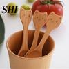 Scoop Creative Wooden Spoon Animal Kids Cat Pig Dinner Soup Feeding Kitchen Tool
