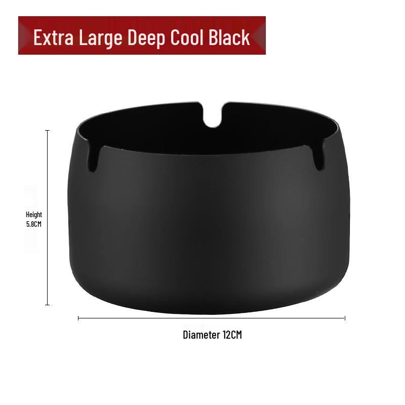 Customized Windproof Stainless Steel Ashtray with Engraved Silk Flower for Bars, Cafes, and Living Rooms