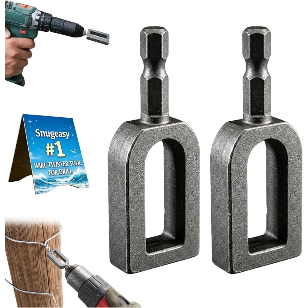 Wire Twister Tool for Drill, Electric Drill Wire Twister Tool, Fence Wire Twisting Tool with 1/4" Hex Shank, Winding Tool, Universal Drill