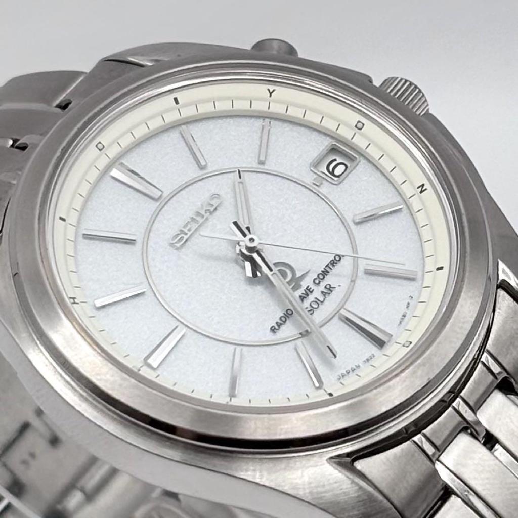 [USED] SEIKO Solar Radio-Controlled Wristwatch, Fukuyama Transporting 60th Anniversary Model, Working