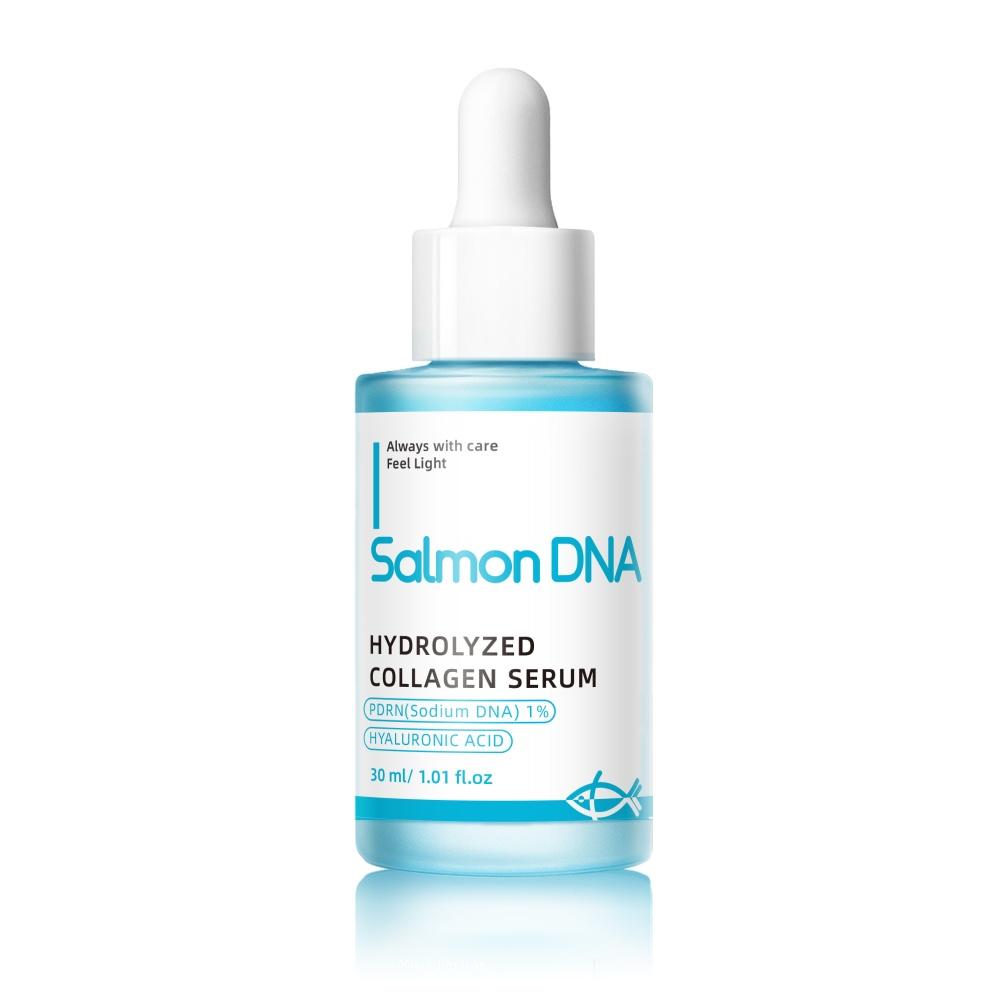 Salmon DNA PDRN and Hydrolyzed Collagen Face Serum Anti-Aging Firming and Brightening Essence for Smooth Skin 30ML