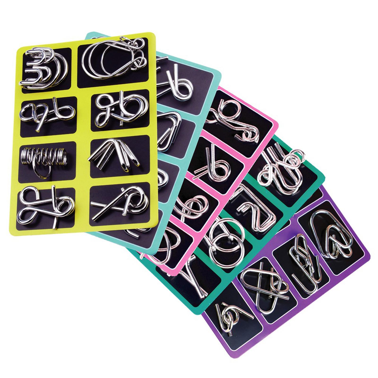 Eight-piece Puzzle Toy Set For Children, Designed To Teach Brain-teasing Puzzles And Solve Rings. One Size