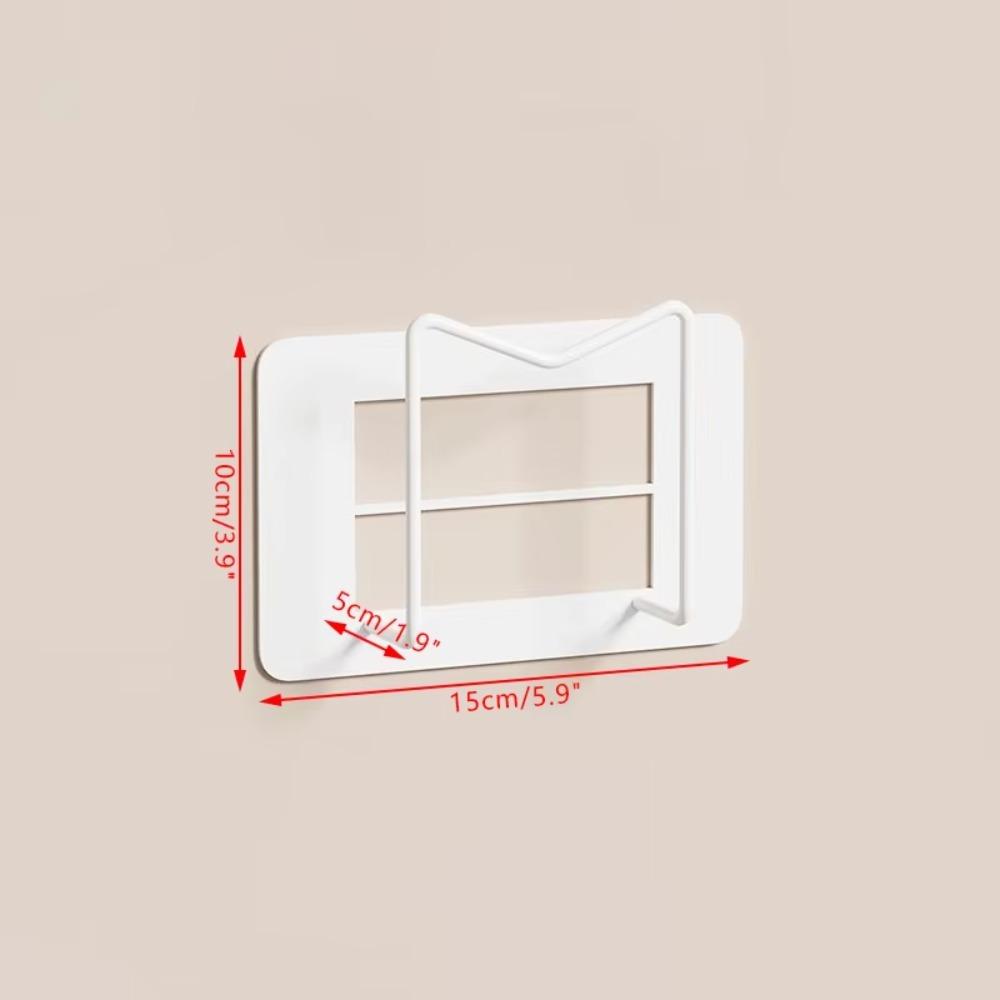 Versatile Wall-Mounted Router Holder Multi-Purpose with Practical Hooks Storage Shelf No-Drill Router Storage Rack Home