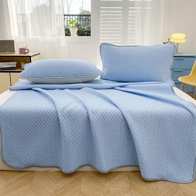 3D Bean Ice Silk Cool Massage Mat - Summer Bed Sheet & Skirt Style for Relaxation and Comfort