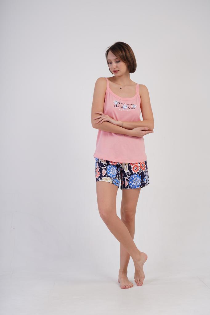 Women's Pajama Shorts On Straps Vienetta Cotton 4XL Loose Comfortable