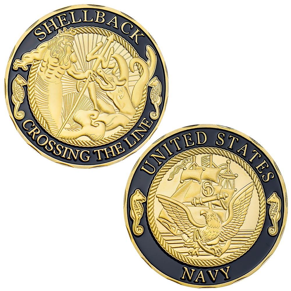 Navy Sailor Commemorative Coin Commemorative Medal Collection Metal Crafts Enthusiasts Collection Graduation Season Day