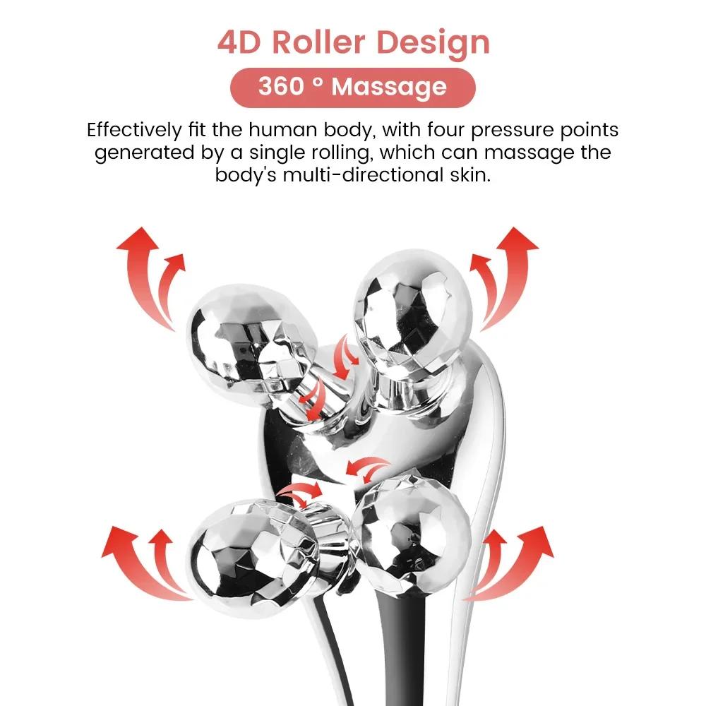 4D Roller Massager Face Massage Y Shape 360 Rotate Thin Face Body Shaping Relaxation Lifting Wrinkle Remover Facial Massage