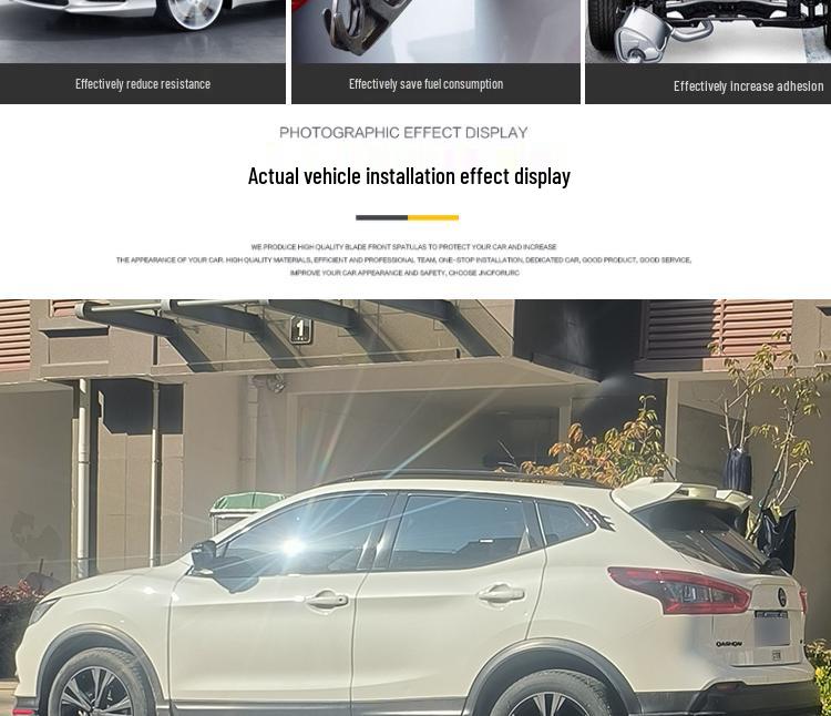 Nissan Qashqai Rear Spoiler Modification: No-Drill Painted Diffuser & Stabilizer Wing.