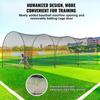 Baseball Batting Cage, Softball and Baseball Batting Cage Net and Frame, Practice Portable Cage Net with Carry Bag, Heavy Duty Enclosed Pitching Cage,