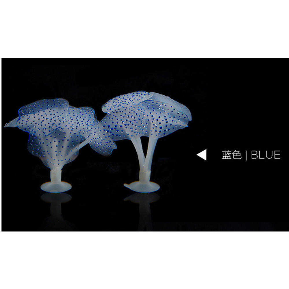Aquarium Fish Tank Fluorescent Soft Silica Gel Coral
