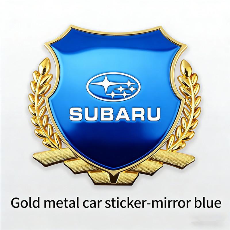 Metal Car Body Side Rear Tail Badge Sticker For Subaru Impreza Legacy Outback WRX STI BRZ XV Forester siu2