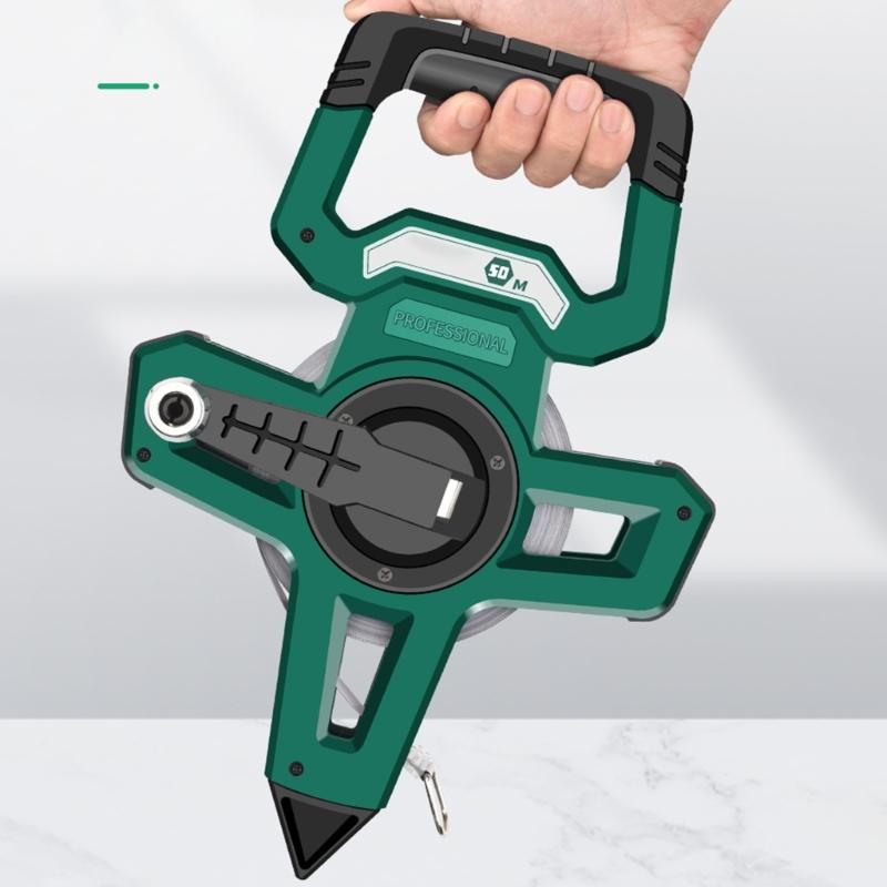Professional Waterproof Tape Measure Easy to Use & Reliable Measuring Tool 30/50/100m for Construction House Decoration
