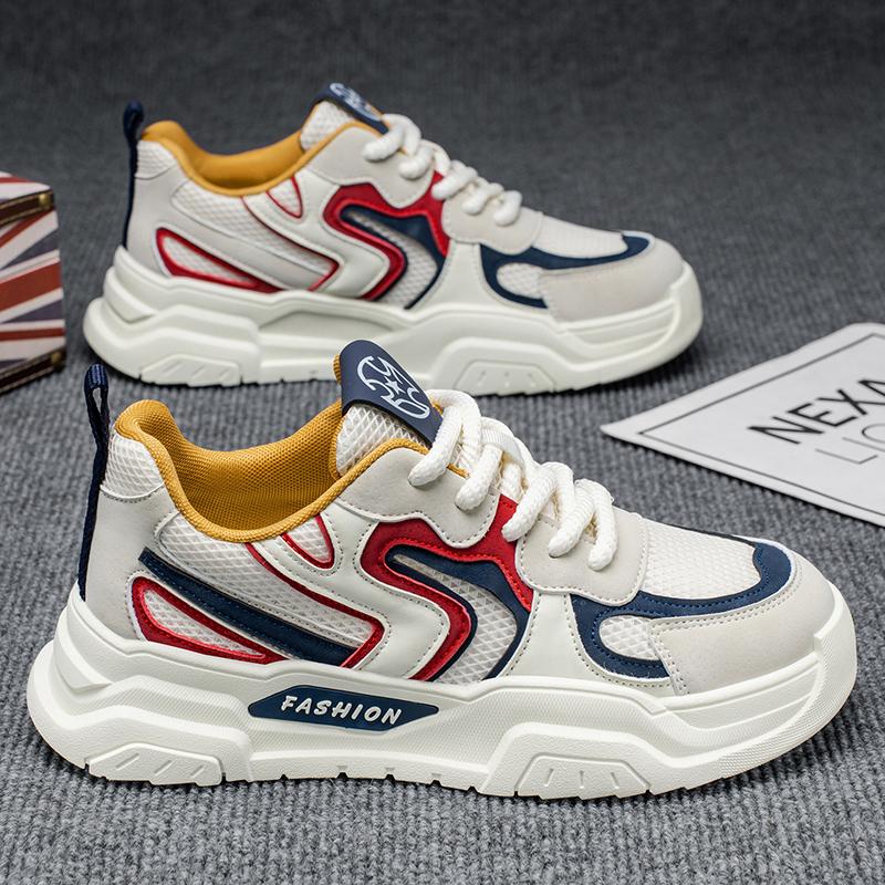 Men 's Casual Four Seasons Fashion Skateboarding Students Comfortable Sneakers Boys Trending Soft Sole Breathable Shoes