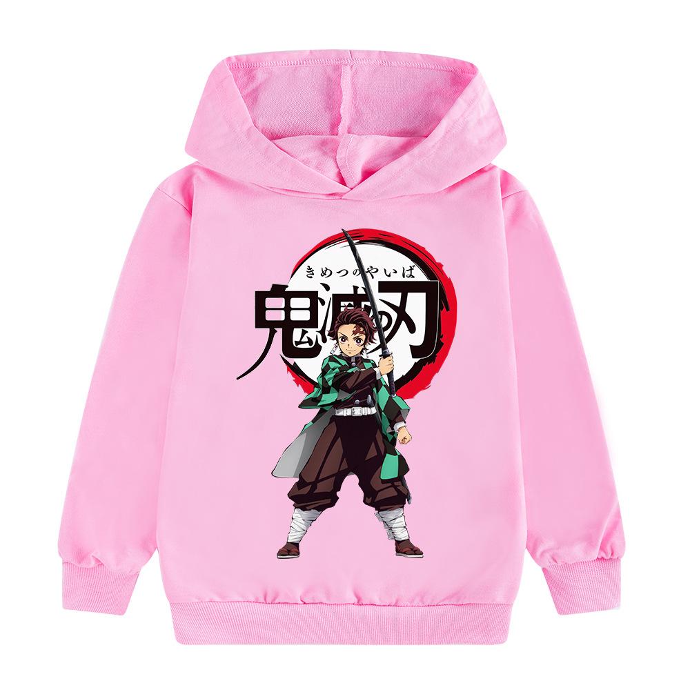 Cool Children's Clothes From The Japanese Anime Demon Slayer Renautumn Winter Outdoor Girls' Boys' Clothes