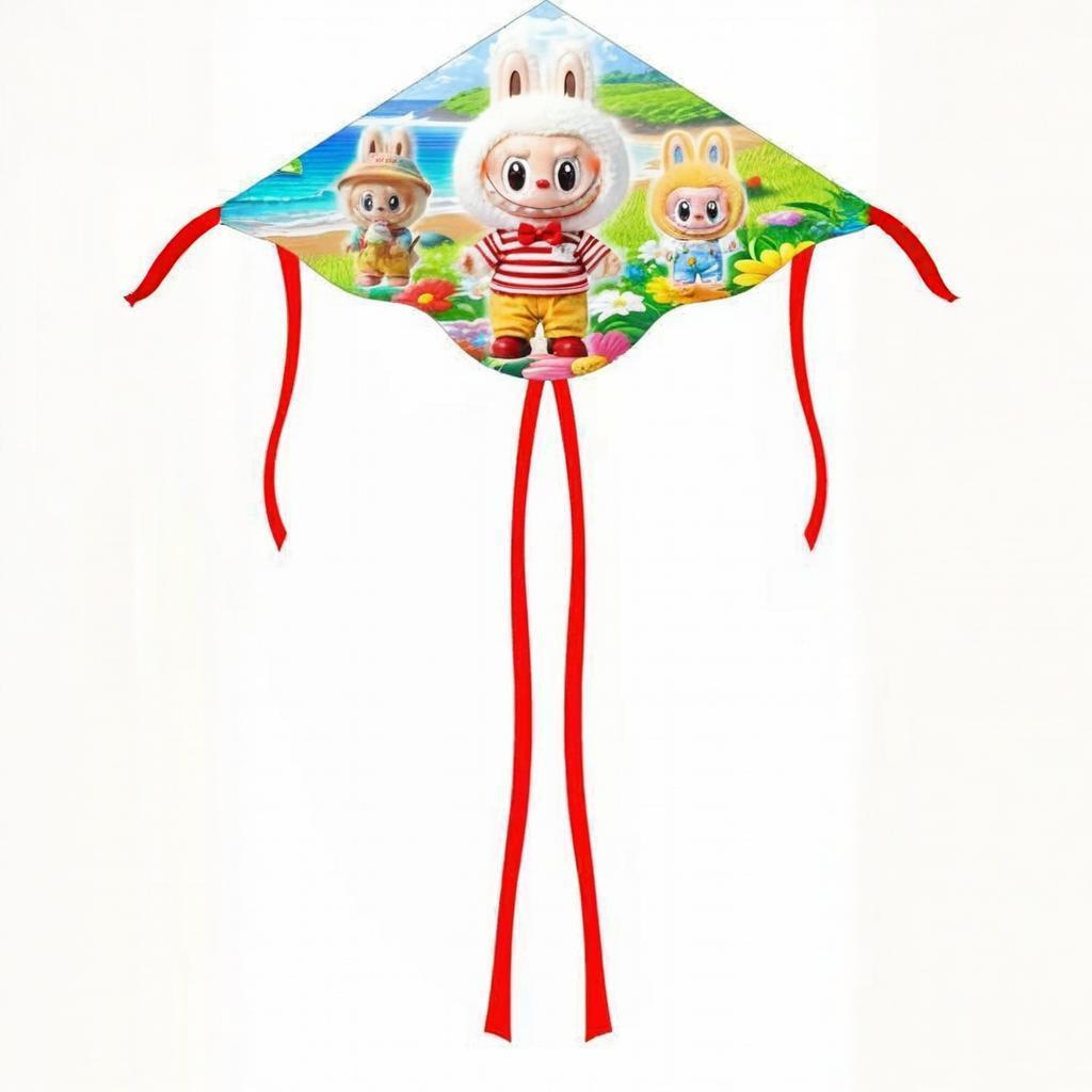 2026 New Model Cartoon Fabric Triangle Kite for Outdoor Fun
