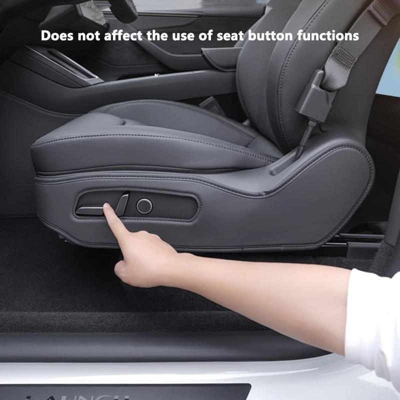 Seat Both Side Anti-Kick Pad For Tesla Model Y Juniper / 3 Highland Seat Anti-scratch Protective Cover Car Interior Accessories