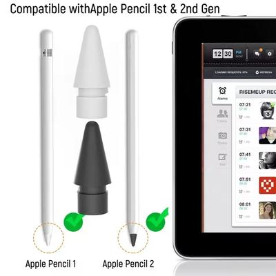 Wymienne końcówki rysika do Apple Pencil 1. i 2. generacji iPencil Smooth Spare Nibs do iPada Pro Pencil 1/2 Stylus Fine Nib