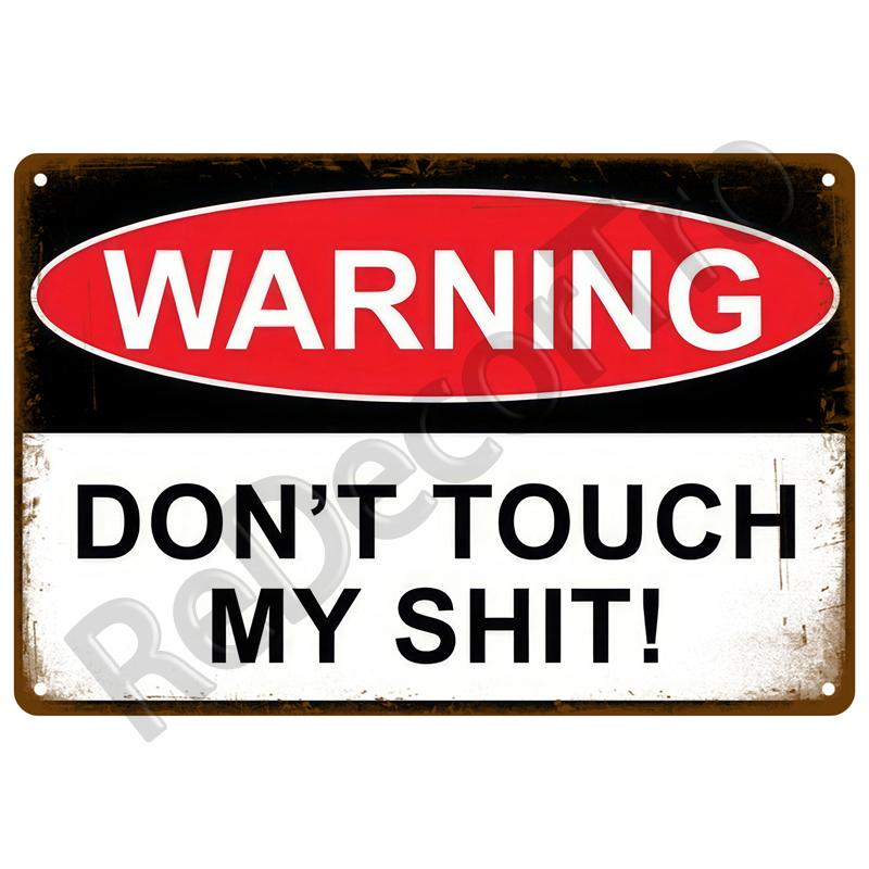 Caution Warning Metal Sign For Safety Signs Danger Beware Tin Sign Plate Home Wall Decor Vintage Plaque Home Art Painting Poster