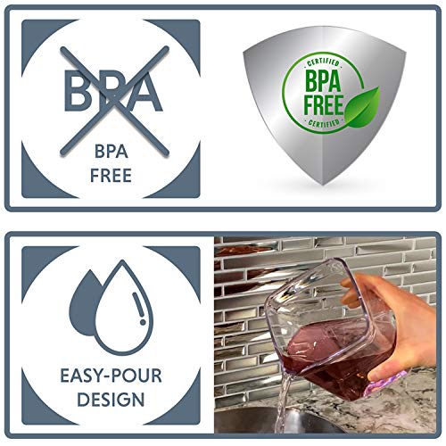 iChewie - BopTop (2-Piece Set) Airtight Food Storage Containers - Mechanical Silicone Airtight Cans - BPA-Free and Stackable - Approx. 500/1500ml