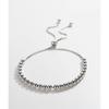 Handmade Strand Box Chain Round Beads Beaded 925 Sterling Silver Adjustable Bracelet for Women Fine Jewelry