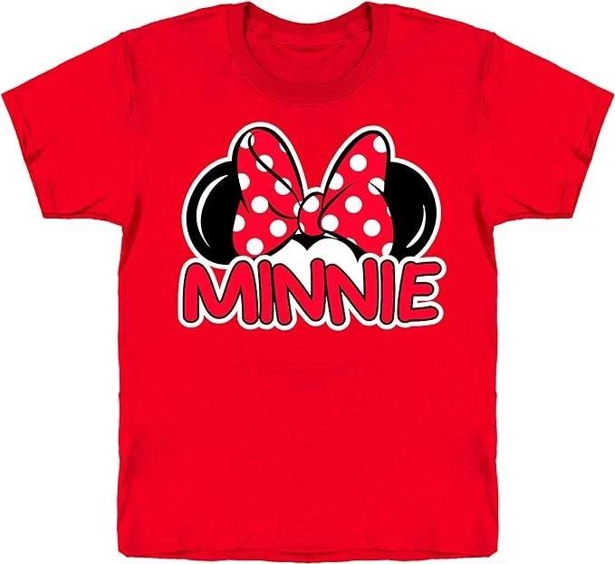 Classic Red Minnie Shirt - Size M (8-10) - Disney Kids Fashion