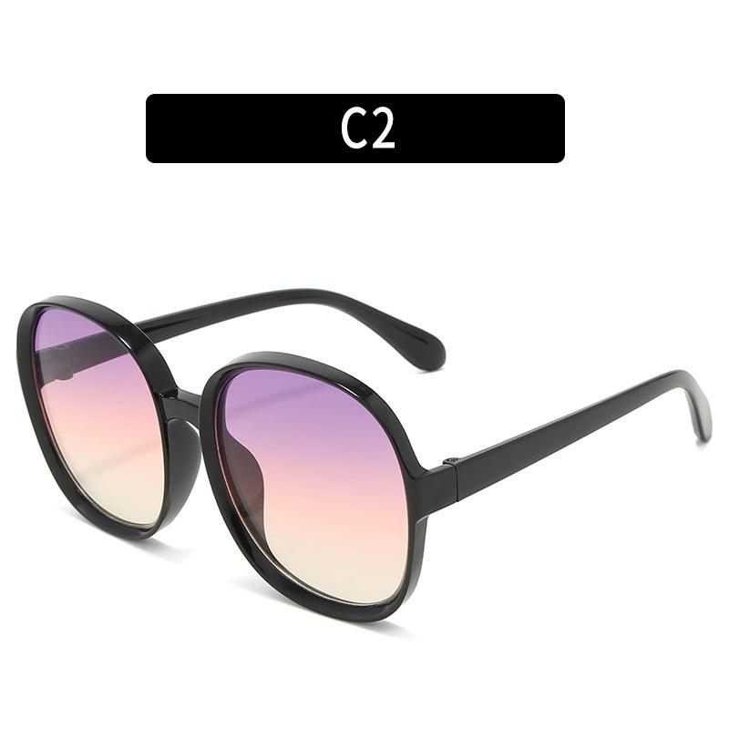 Exaggeration oversize Round Sunglasses Women Brand Designer Vintage Sun Glasses Ladies Korean Style Shades Eyewear
