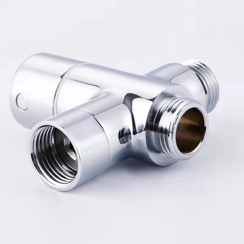 7/8 Toilet Corner Valve Water Distributor Spray Gun Shower Valve 1/2 Three-way 3/8 One In Two Out Water Distributor Valve