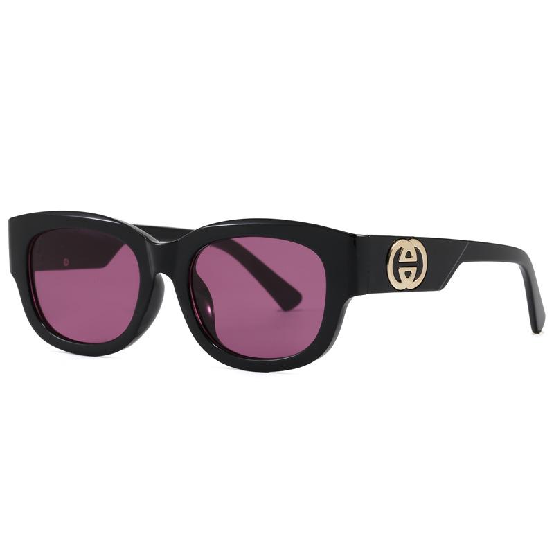 Korean Style Retro Square UV Protection Sunglasses - Classic, Versatile, High-End Feel