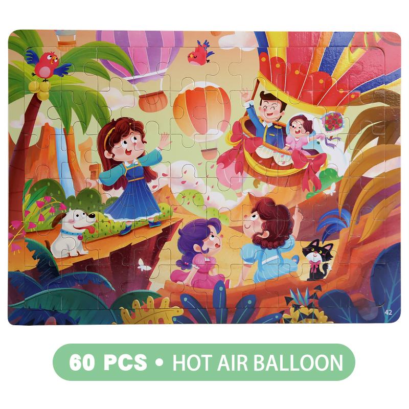 60 Piece Children's Puzzle Anime Cartoon Flat Puzzle Puzzle Puzzle Puzzle Board for Early Childhood Education Puzzle Building Bl
