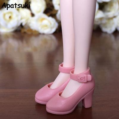 Růžové módní boty na vysokém podpatku pro panenky Blythe 1/6 Boty pro panenky Licca Miniboty pro panenky Momoko 1/6 BJD Příslušenství