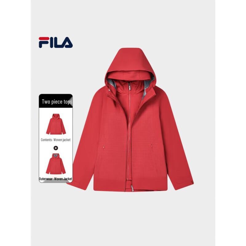 FILA Men's 2025 Spring Basic Hooded Woven Tracksuit