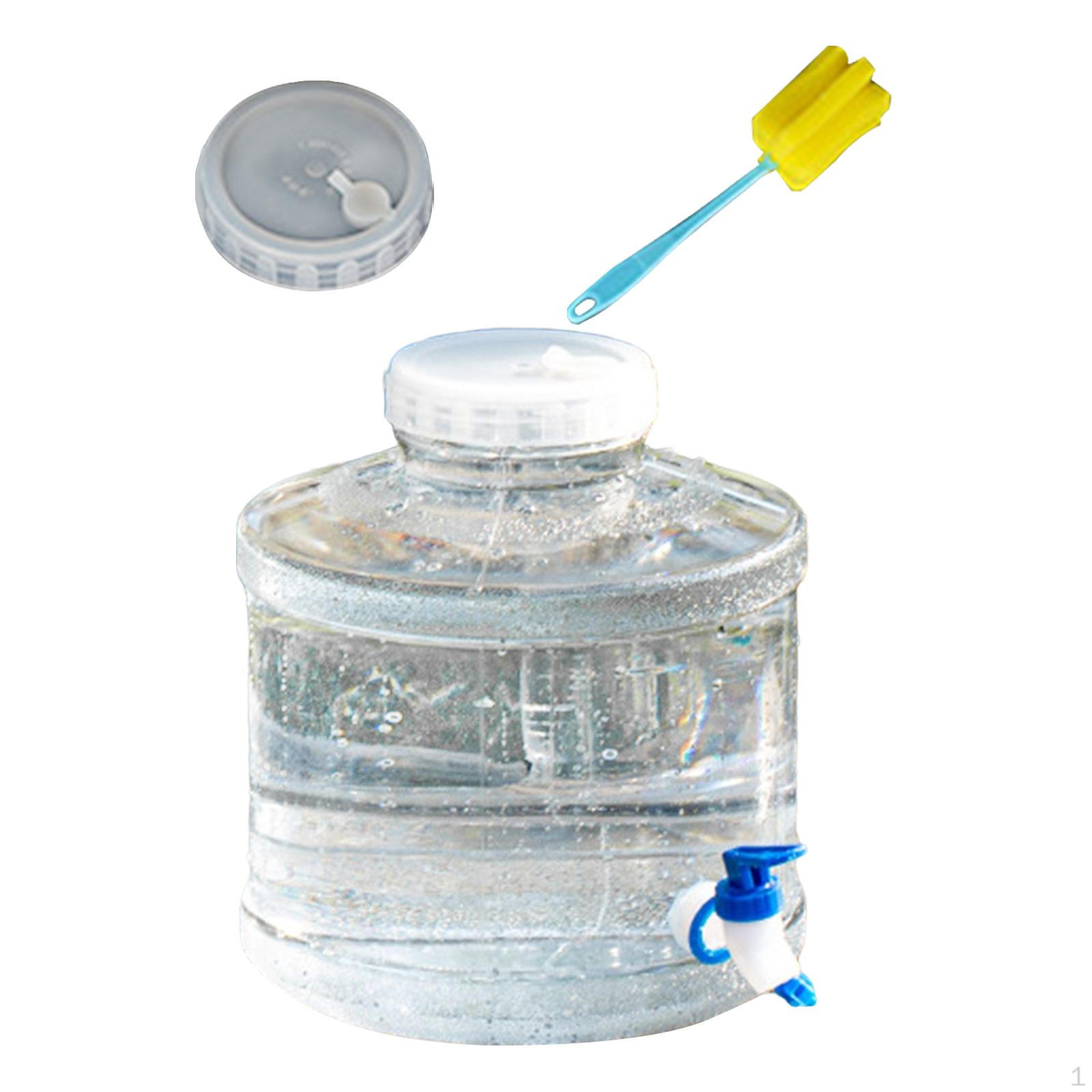 

Camping Water Container Emergency Storage Tank Large Mouth Easy Cleaning for Home Use Car 7.5L with Faucet