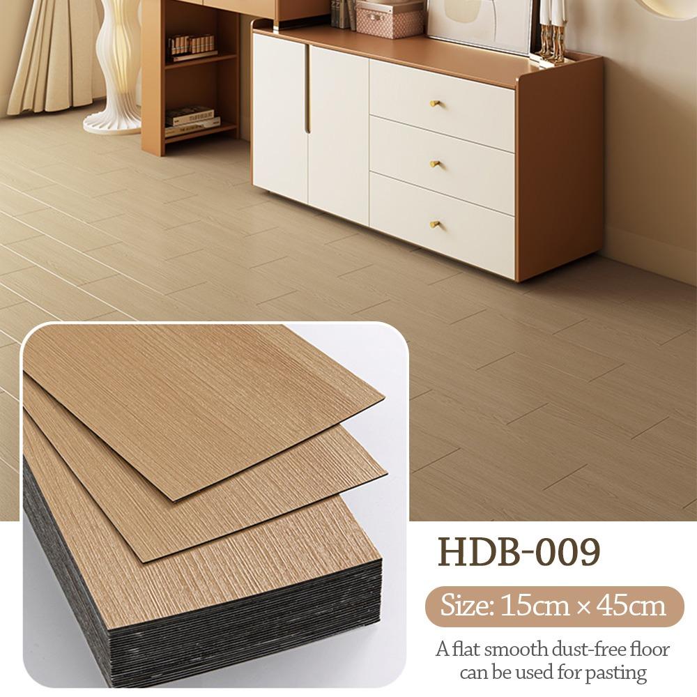 45x15cm Size Self-Adhesive Floor Sticker PVC Material Thickened Wood Grain Wall Sticker Heat Resistant Wood Grain Pattern