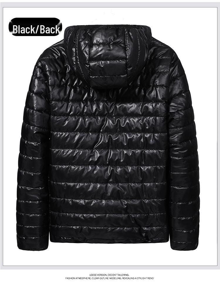 Men's Lightweight Hooded Down Jacket - 2025 Autumn/Winter Fashionable Warm Short Coat