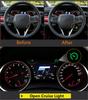 Blue LED Black Cover 45186-06210-C0 + Cruise Control Switch 84632-34011 84632-0F010 For Toyota Steering Wheel Cover