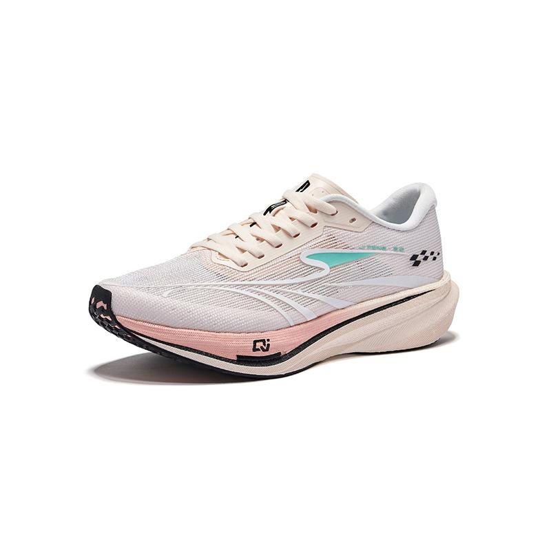 Erke Extreme Wind 3.0 Versatile Shock Absorption Rebound Low-Top Qi Technology Training Test Running Shoes Women Sneakers Pink White 52125203513-201