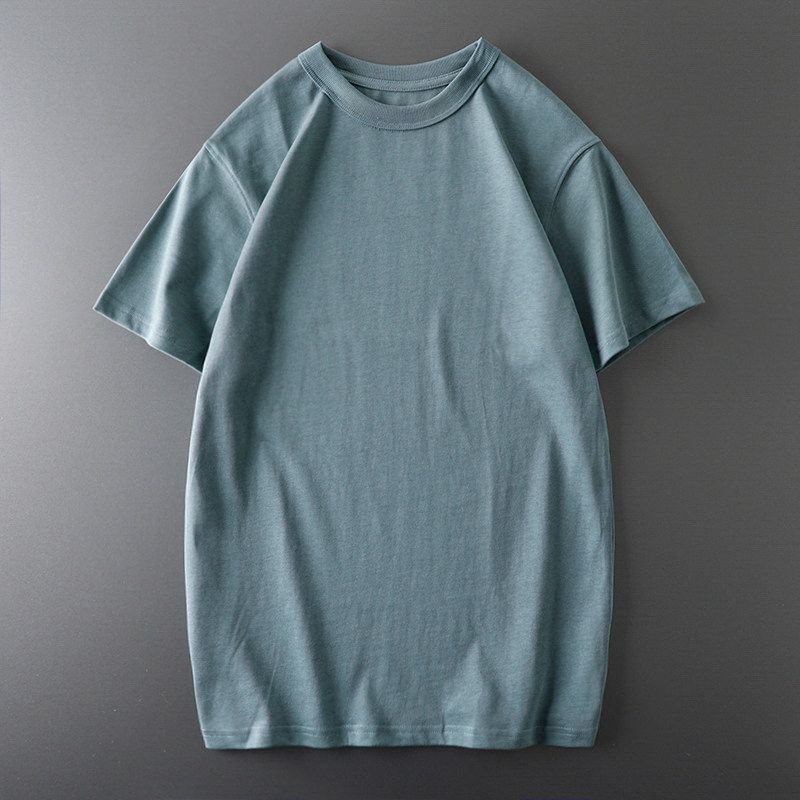 Amekaji 300G Heavy Weight T-Shirt Men's Short Sleeve Summer American Cotton Base Shirt Export Men's Clothing Cotton T-shirt