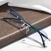 Randlose Lesebrille mit Diamantschliff und Blaulichtfilter für Mittelalte und Ältere