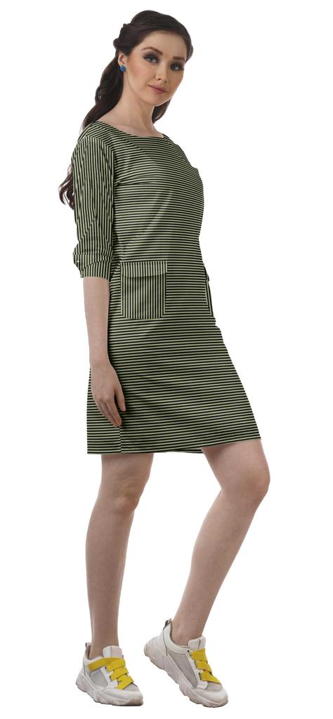 Moomaya 3 4 Sleeve Womens Summer Dresses Casual Shift Dress With Pockets