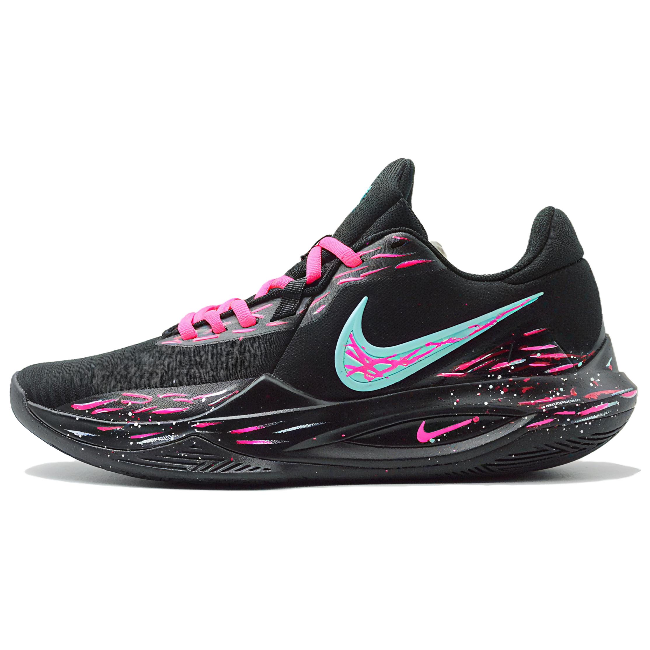 

Nike Precision 6 Black Flare Light Cushioning Low top Basketball Shoes Men s Black IO7605-040(Team942-) 42.5