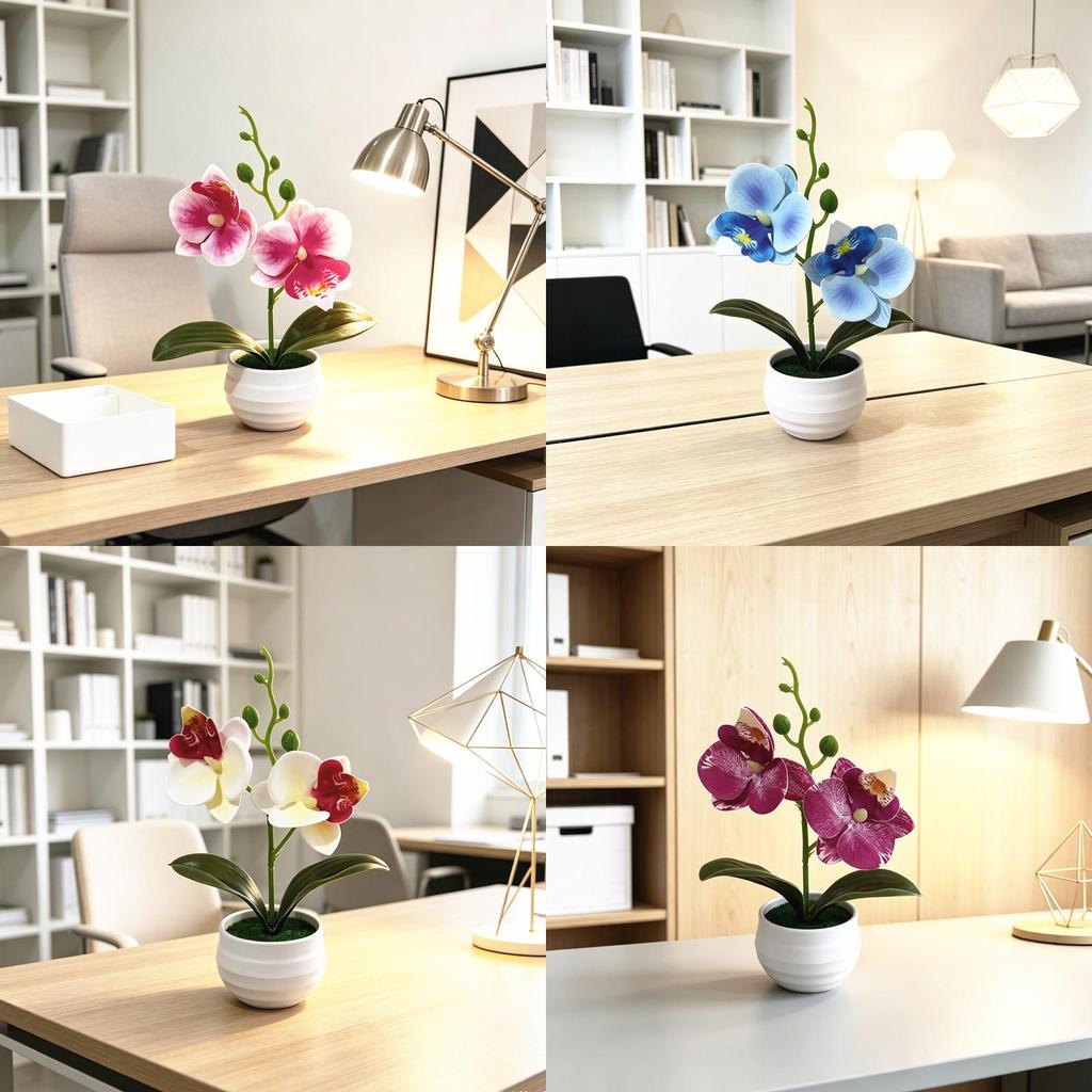 Butterfly Orchid Artificial Plant With Textured Plastic For Photography And Home Decor