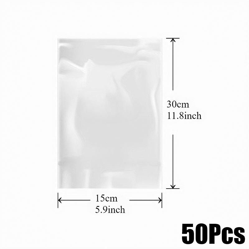 

50/100 шт. Прозрачные термоусадочные пакеты из ПВХ, устойчивые к высоким температурам, для косметики, термоусадочные пакеты для обуви 15*30cm/50PC