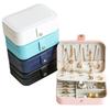Portable Multifunctional Jewelry Storage Box: Dustproof & Anti-Oxidation for Earrings, Rings, and Bracelets.