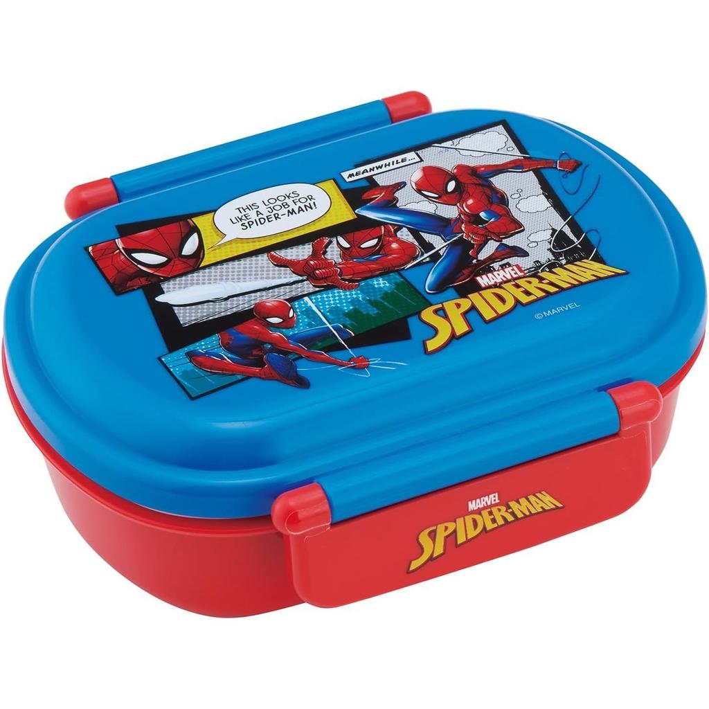 Skater Bento Box Children 360ml Softly Piled Lid Made Japan Lunch 1 Layer Dishwasher Safe Microwave Spider-Man 25 Boys QAF2BAAG-A