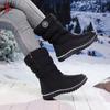 New Winter Warm Boots, Extended Plush Boots, Anti Slip and Windproof Thickened Version, -40 Degree Women's Mid and Long Boots, Durable Boots