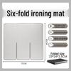 Three-Fold Heat-Resistant Portable Ironing Board Pad - Foldable, Flat, and Hanging Type
