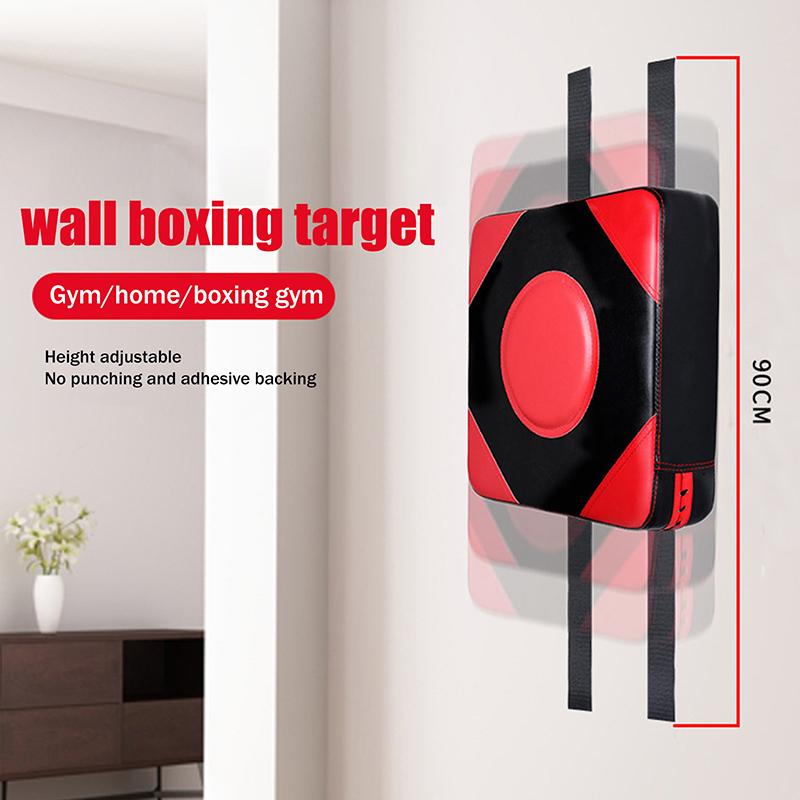 Adjustable Wall Punching Leather Pad Boxing Target Blocking Wall-Mounted Taekwondo Training Sandbags Fighting Gear Room Home Use