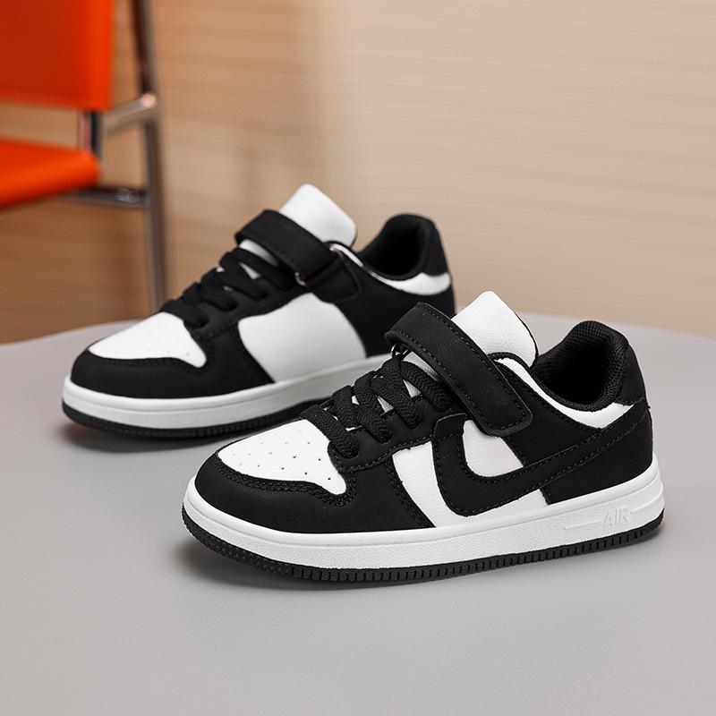 2025 Autumn Genuine Leather Skate Shoes - Breathable Casual Sports Shoes for Boys & Girls, Middle & Big Kids