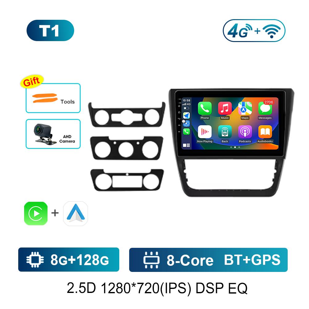 10 Inch Car Radio Multimedia Player for SKODA Yeti 5L 2009 - 2014 GPS Navi Android OS 4G Bluetooth WiFi  DSP Stereo Auto Tools