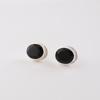 Black Onyx Gemstone 925 Sterling Silver Gift Jewelry Handmade Stud Earrings 0.5" EE-178-21
